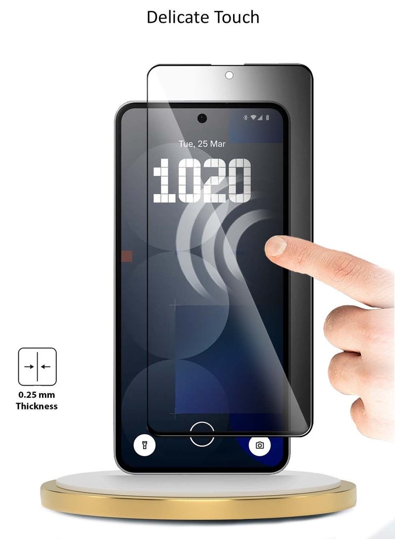 Wtech Nothing Phone (3a) 5G / 3a Pro 2025 Premium E2E Series Privacy Full Glue Full Cover Tempered Glass Screen Protector (MSGECP) - Clear/Black - Image 4